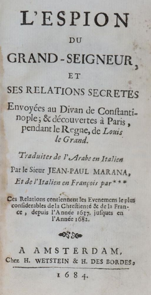 Große Abbildung Nr.1: 144-127 Marana,J.-P.: (Alte Drucke, Handschriften und Theologie)