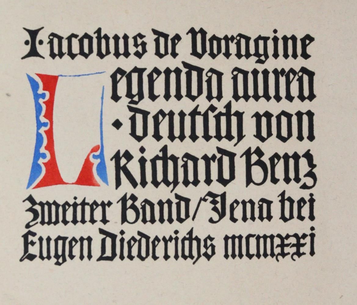 Große Abbildung Nr.1: 144-1271 Sammlung: (Literatur und illustrierte Bücher 20.Jahrhundert - Alte Literatur in modernen Ausgaben)