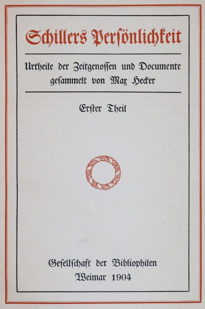 Große Abbildung Nr.1: 144-1273 Hecker,M.: (Schiller)