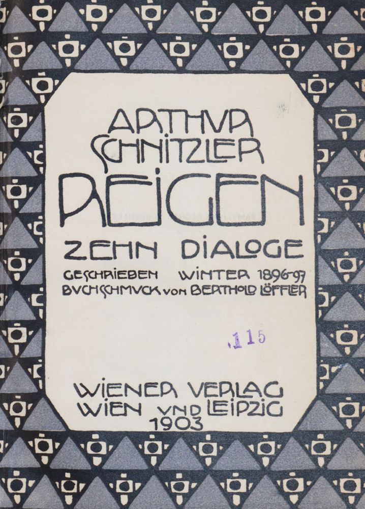 Große Abbildung Nr.1: 144-1277 Schnitzler,A.: (Literatur und illustrierte Bücher 20.Jahrhundert - Alte Literatur in modernen Ausgaben)