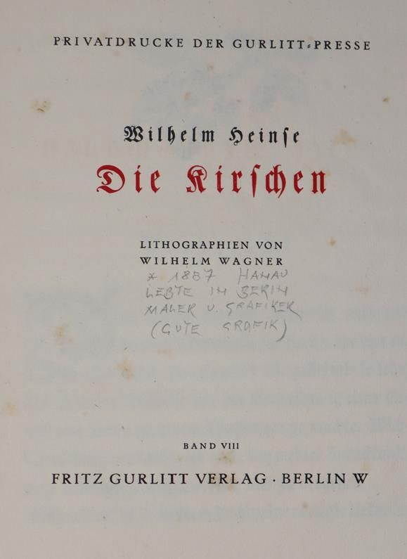 Große Abbildung Nr.1: 144-1297 Heinse,W.: (Wagner)