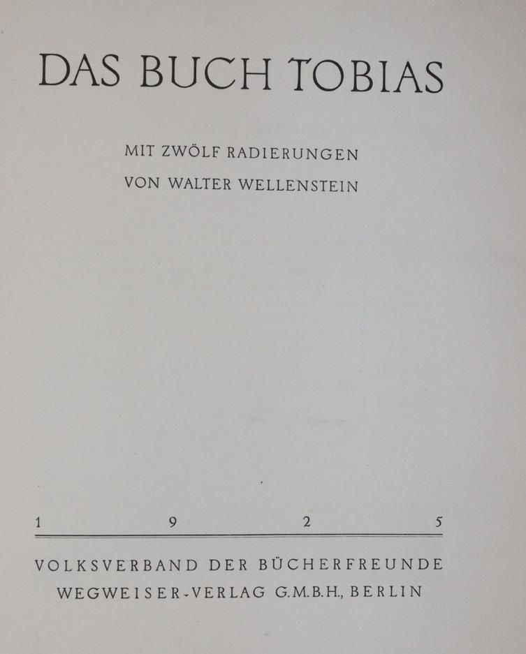 Große Abbildung Nr.1: 144-1302 Wellenstein,W.: (Literatur und illustrierte Bücher 20.Jahrhundert - Alte Literatur in modernen Ausgaben)