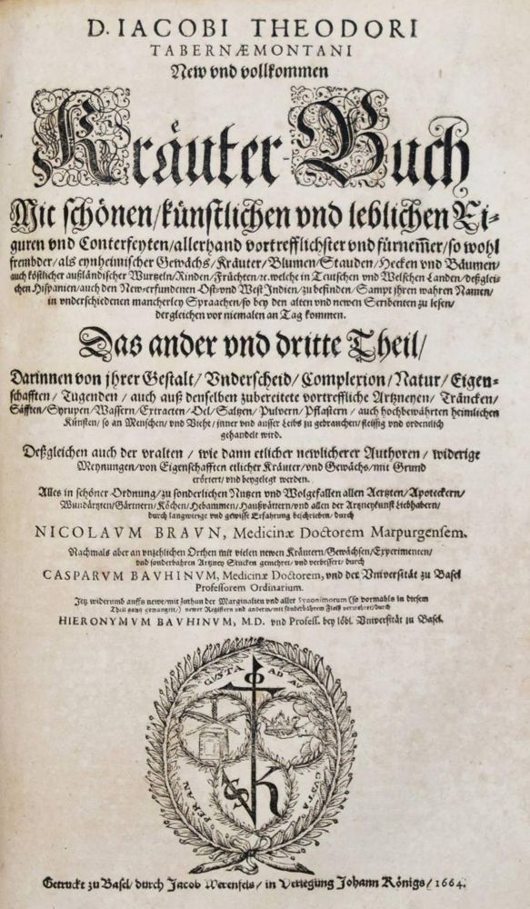 Große Abbildung Nr.111: 144-1318 Tabernaemontanus,J.T.: (Botanik, Kräuterbücher)