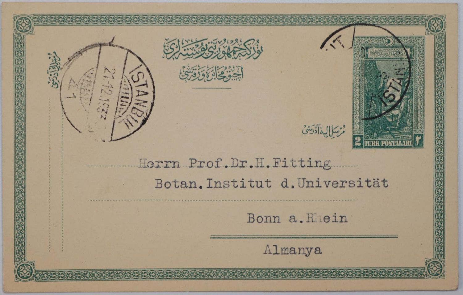 Große Abbildung Nr.1: 144-1332 Postkarte: (Botanik, Türkei)