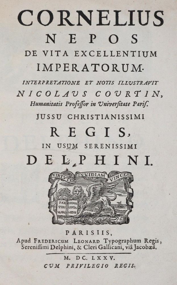 Große Abbildung Nr.2: 144-134 Nepos,C.: (Alte Drucke, Handschriften und Theologie)