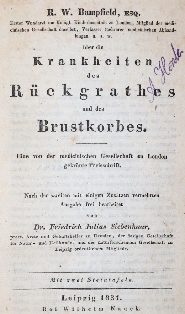 Große Abbildung Nr.1: 144-1340 Bampfield,R.W.: (Medizin)