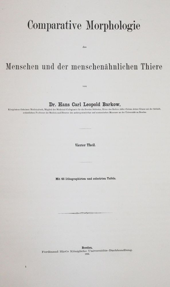Große Abbildung Nr.1: 144-1341 Barkow,H.C.L.: (Medizin)