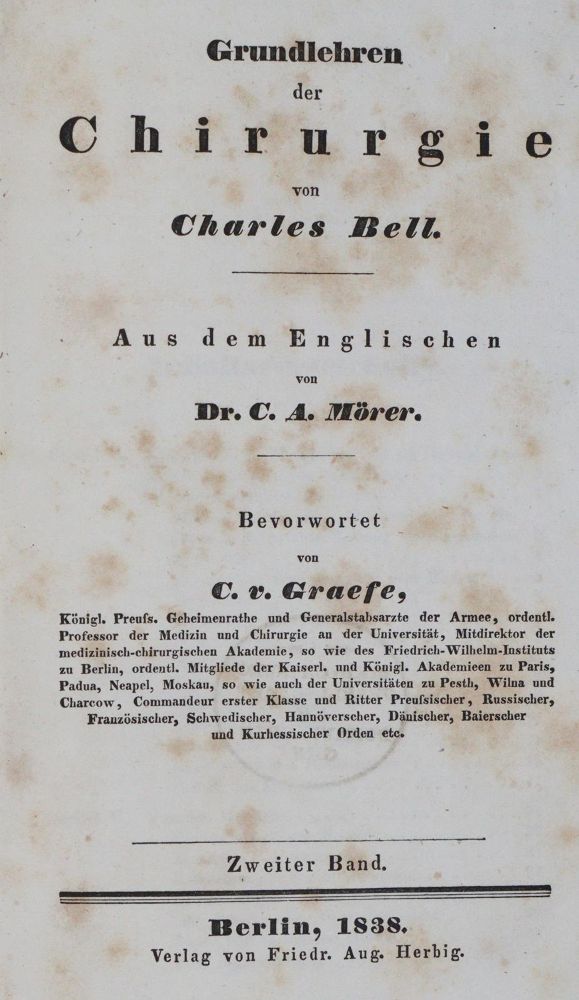 Große Abbildung Nr.1: 144-1343 Bell,C.: (Medizin)