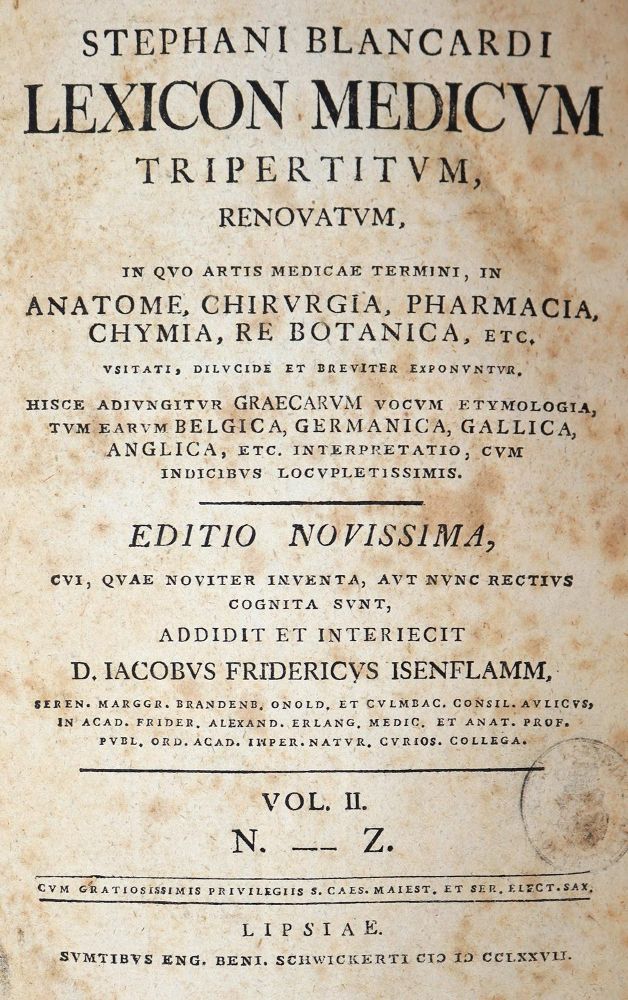 Große Abbildung Nr.1: 144-1346 Blancard,S.: (Medizin)