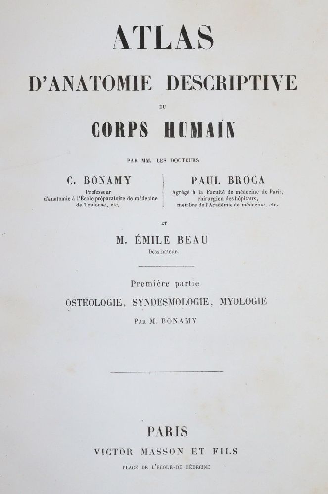Große Abbildung Nr.7: 144-1349 Bonamy,C. u. P.Broca.: (Medizin)