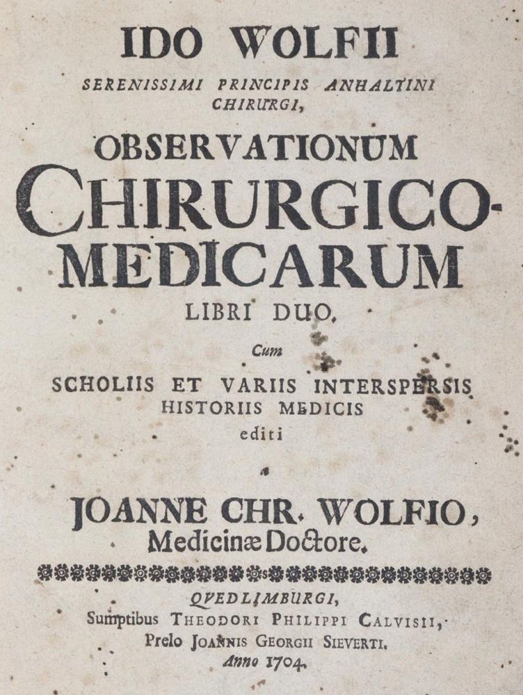 Große Abbildung Nr.1: 144-1358 Wolf,I.: (Medizin, Chirurgie)