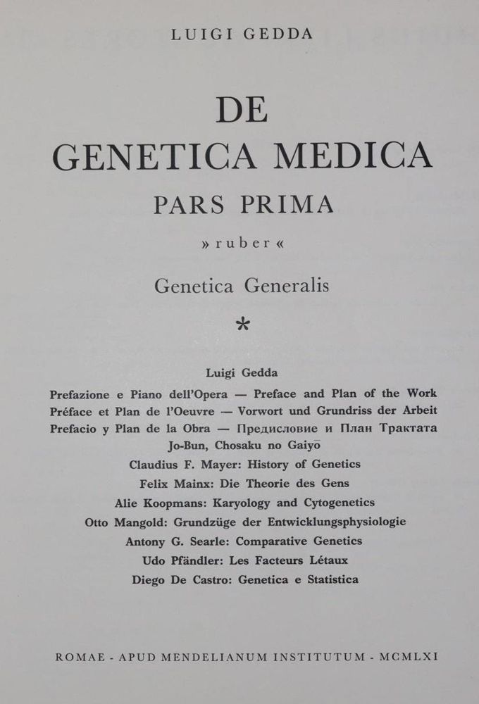 Große Abbildung Nr.1: 144-1366 Gedda,L. (Hrsg.).: (Medizin)