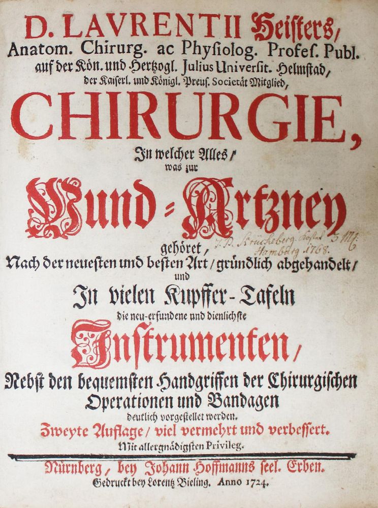 Große Abbildung Nr.3: 144-1374 Heister,L.: (Medizin)