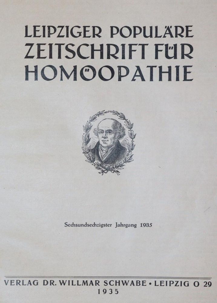 Große Abbildung Nr.1: 144-1392 Leipziger Populäre Zeitschrift: (Medizin, Homöopathie)