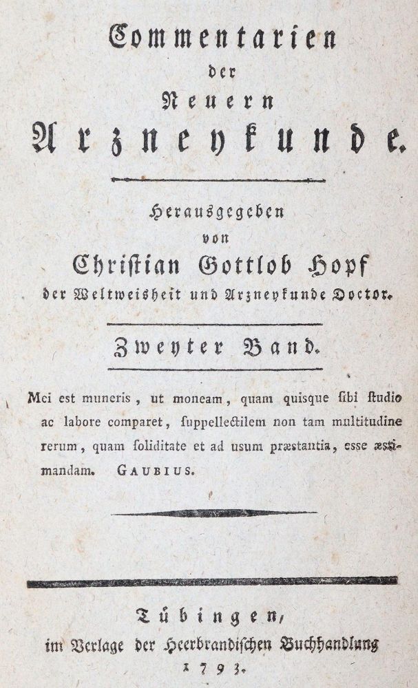 Große Abbildung Nr.1: 144-1395 Hopf,C.G. (Hrsg.).: (Medizin)