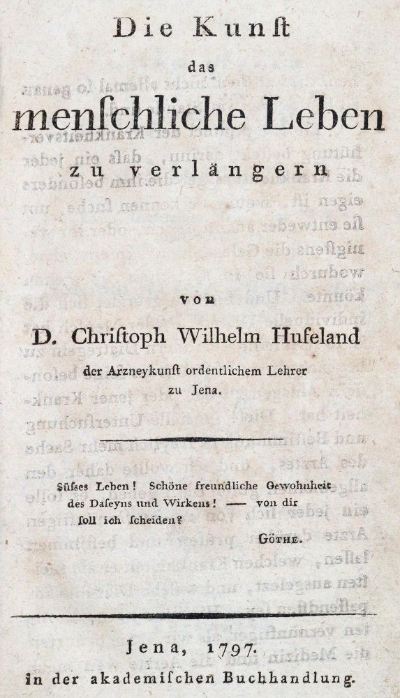 Große Abbildung Nr.1: 144-1396 Hufeland,C.W.: (Medizin)