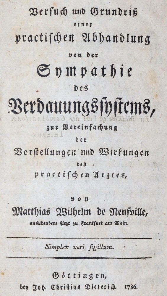Große Abbildung Nr.1: 144-1408 Neufville,M.W.de.: (Medizin)