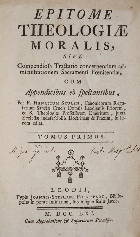 Große Abbildung Nr.1: 144-141 Pauwels,J.: (Alte Drucke, Handschriften und Theologie)