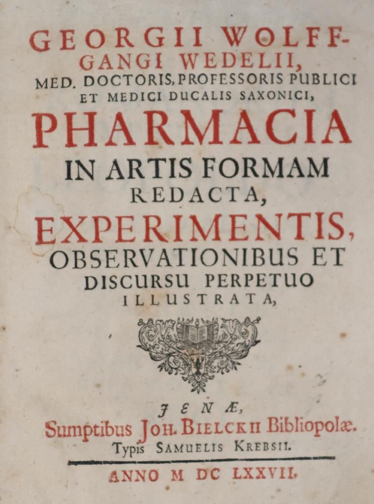 Große Abbildung Nr.1: 144-1417 Wedel,G.W.: (Medizin, Pharmazie)