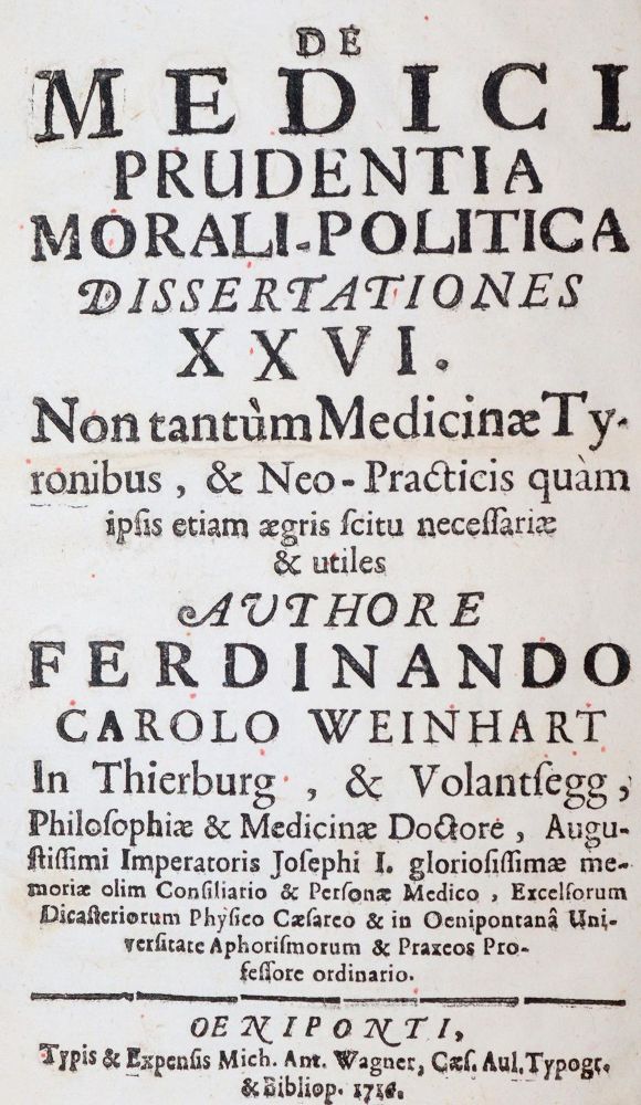 Große Abbildung Nr.1: 144-1439 Weinhart,C.F.: (Medizin)