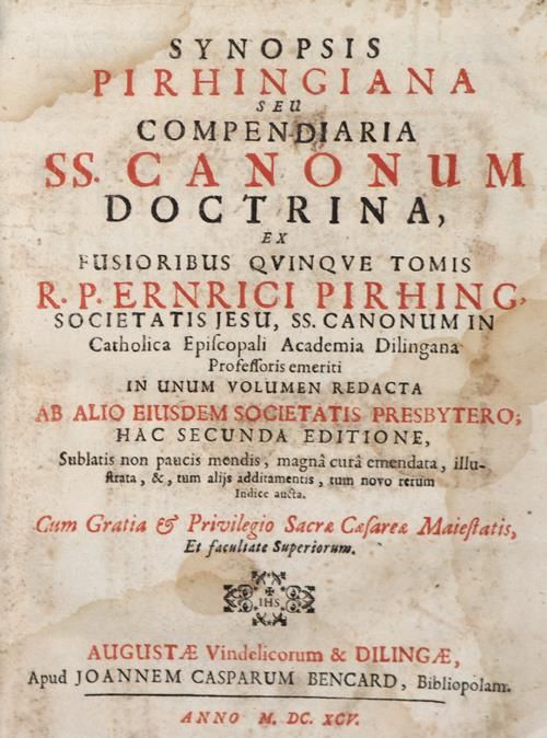 Große Abbildung Nr.1: 144-144 Pirhing,E.: (Alte Drucke, Handschriften und Theologie)