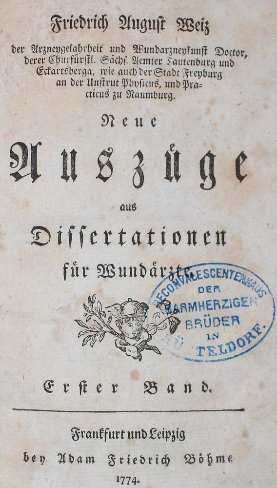 Große Abbildung Nr.1: 144-1440 Weiz,F.A.: (Medizin)