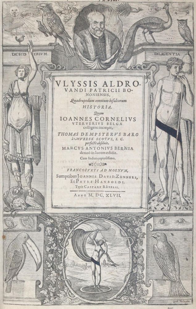 Große Abbildung Nr.1: 144-1445 Aldrovandi,U.: (Zoologie)