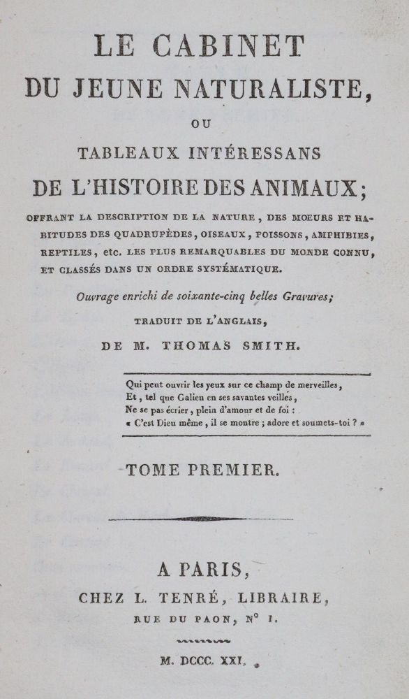 Große Abbildung Nr.8: 144-1469 Smith,T.: (Zoologie)