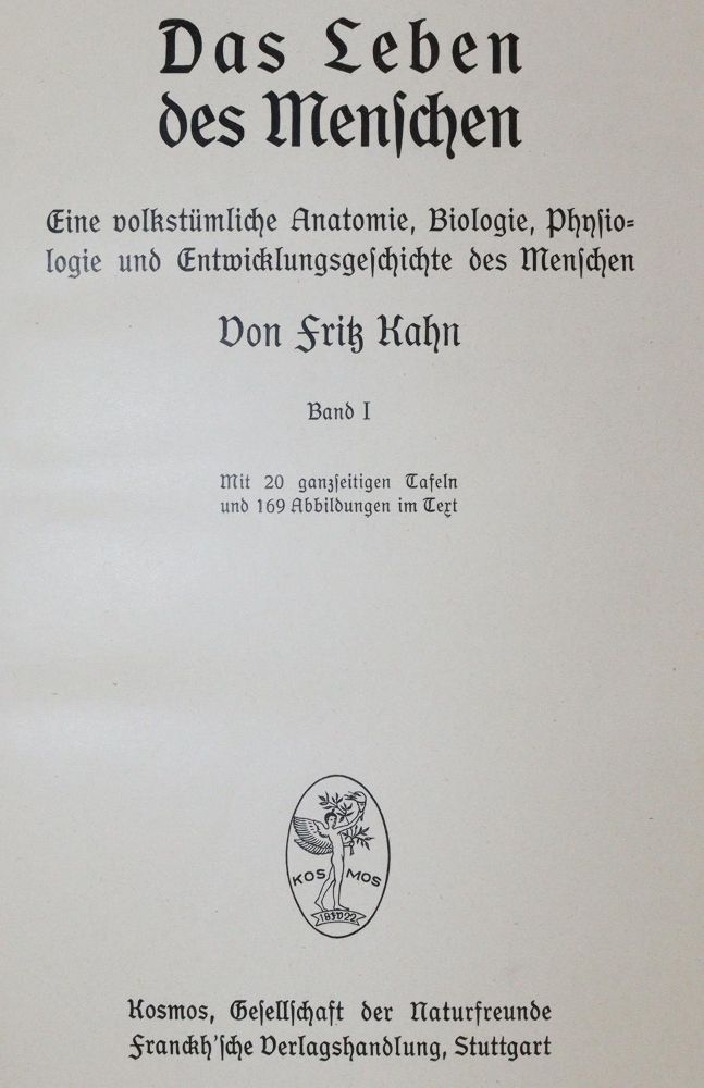 Große Abbildung Nr.3: 144-1489 Kahn,F.: (Verschiedene Gebiete - Varia, Anthropologie)