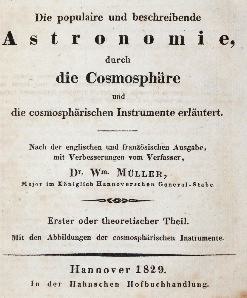 Große Abbildung Nr.1: 144-1498 Müller,W.: (Verschiedene Gebiete - Varia, Astronomie)