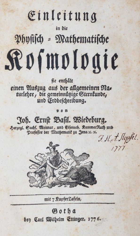 Große Abbildung Nr.1: 144-1505 Wiedeburg,J.E.B.: (Verschiedene Gebiete - Varia, Astronomie)
