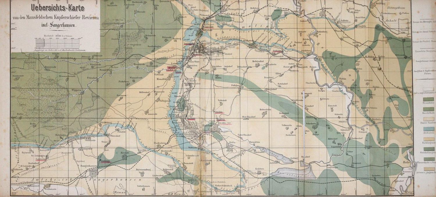 Große Abbildung Nr.2: 144-1513 Mansfelder Kupferschieferbauende Gewerkschaft.: (Verschiedene Gebiete - Varia, Bergbau)