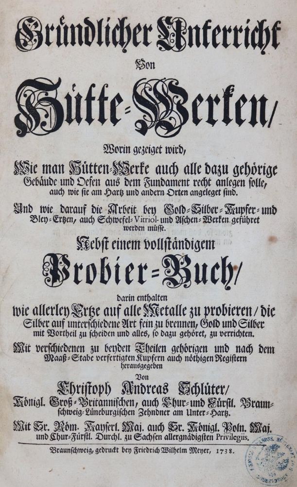 Große Abbildung Nr.1: 144-1515 Schlüter,C.A.: (Verschiedene Gebiete - Varia, Bergbau)