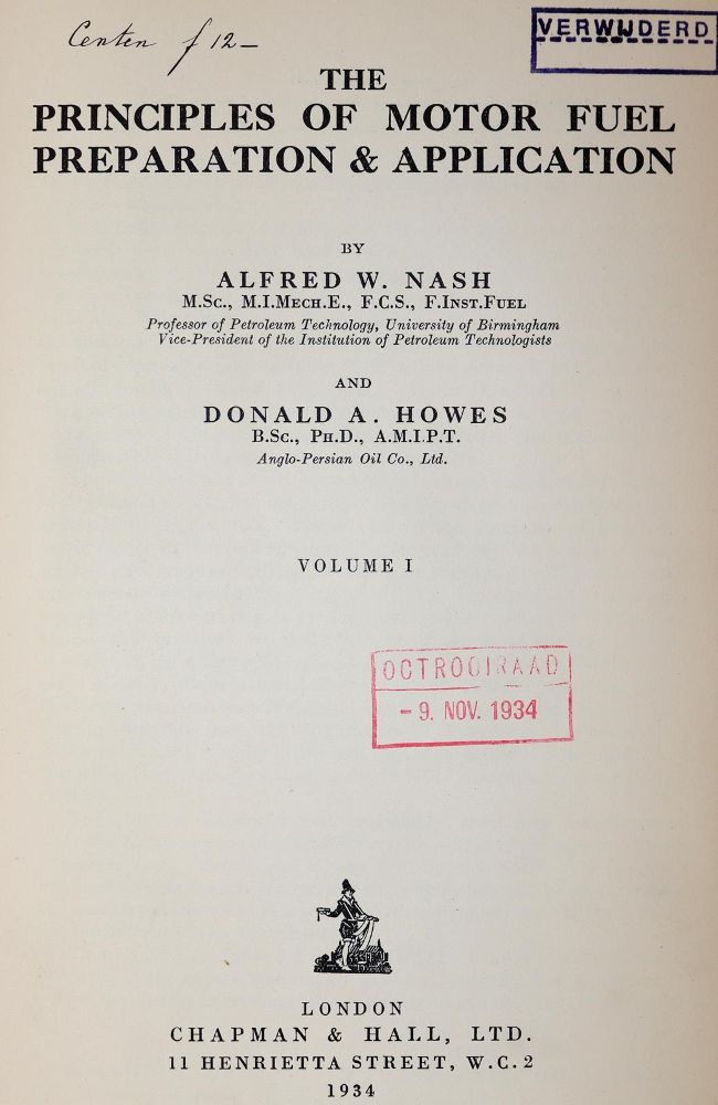 Große Abbildung Nr.1: 144-1520 Nash,A.W. u. D.A.Howes.: (Verschiedene Gebiete - Varia, Chemie)