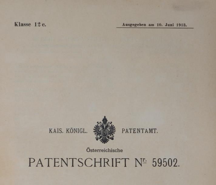 Große Abbildung Nr.1: 144-1521 Patentschriften.: (Verschiedene Gebiete - Varia, Chemie)