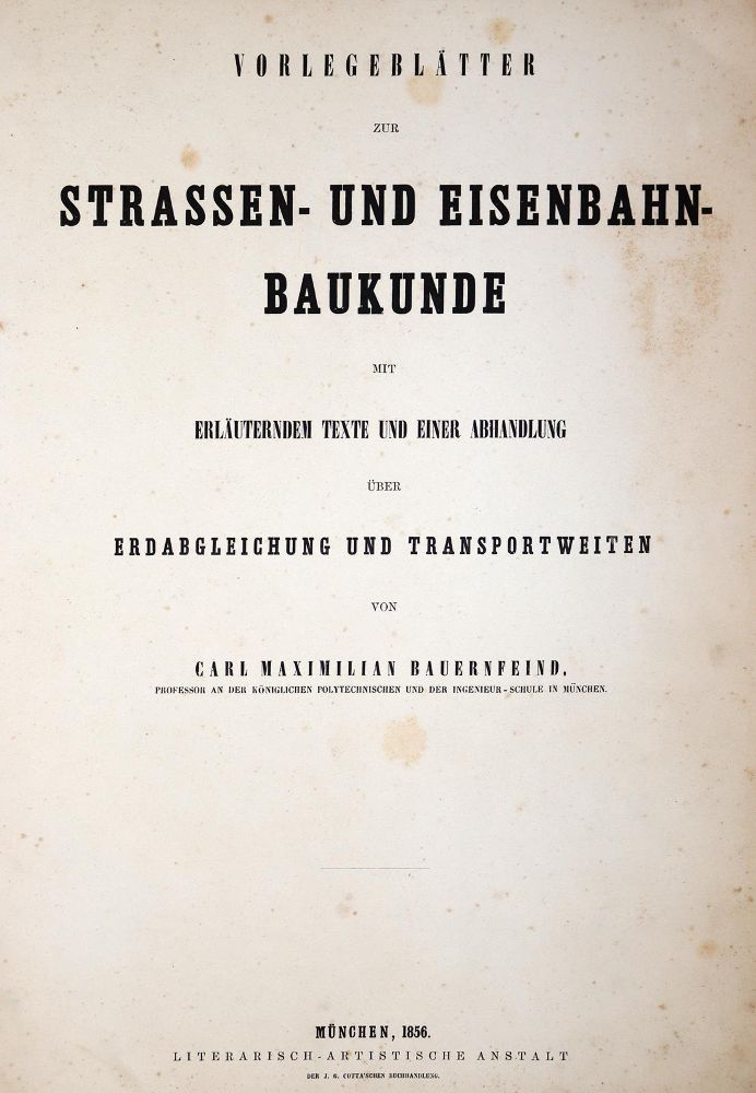 Große Abbildung Nr.1: 144-1532 Bauernfeind,C.M.: (Verschiedene Gebiete - Varia, Eisenbahn)