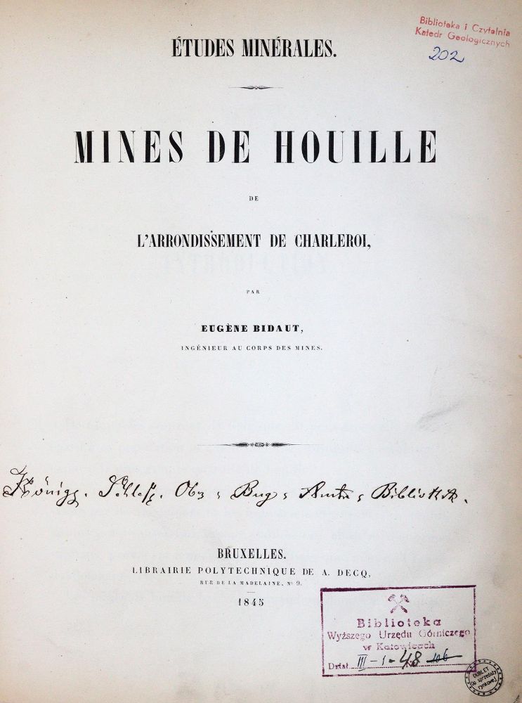 Große Abbildung Nr.1: 144-1539 Bidaut,E.: (Verschiedene Gebiete - Varia, Geologie - Mineralogie u. Paläontologie)