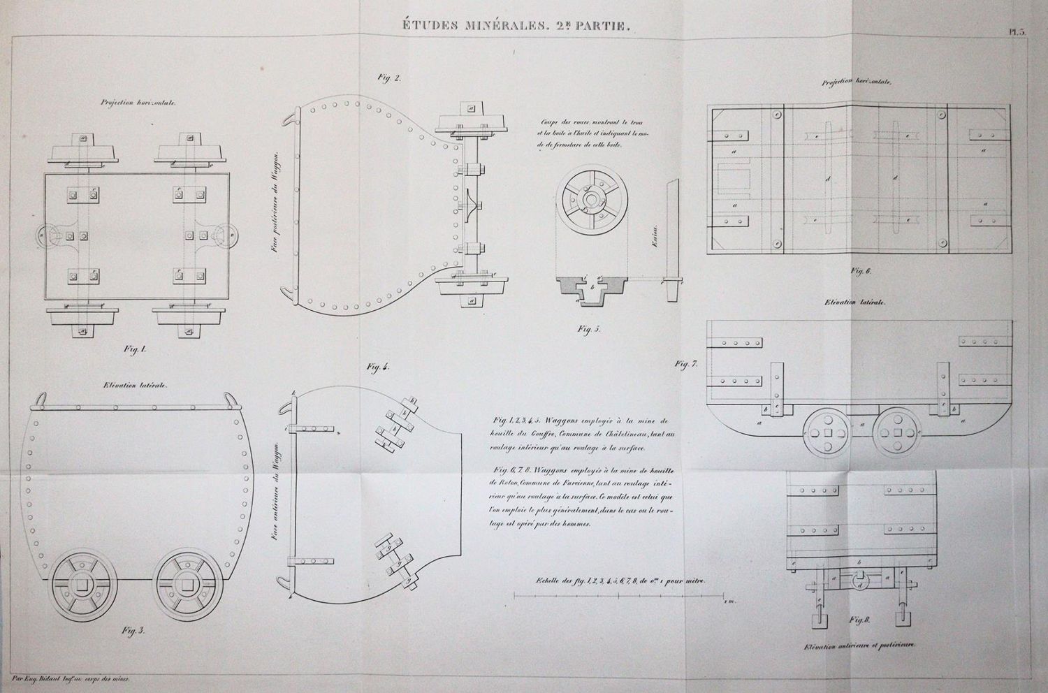 Große Abbildung Nr.3: 144-1539 Bidaut,E.: (Verschiedene Gebiete - Varia, Geologie - Mineralogie u. Paläontologie)