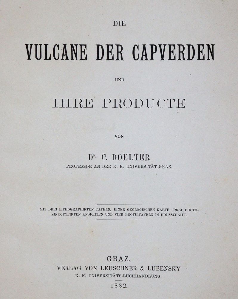 Große Abbildung Nr.1: 144-1556 Doelter,C.: (Verschiedene Länder - Geschichte, Kapverden, Vulkane)