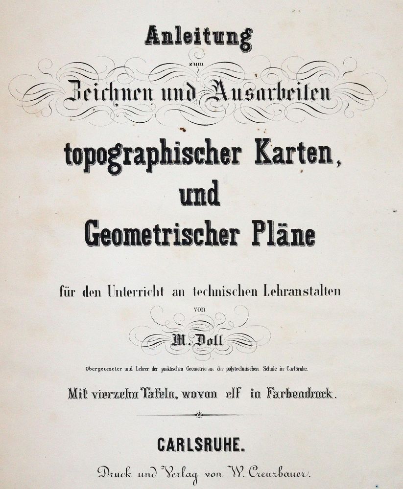 Große Abbildung Nr.1: 144-1557 Doll,M.: (Verschiedene Gebiete - Varia, Kartographie)