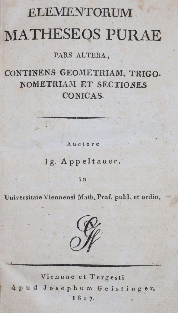 Große Abbildung Nr.1: 144-1564 Appeltauer,I.: (Verschiedene Gebiete - Varia, Mathematik)