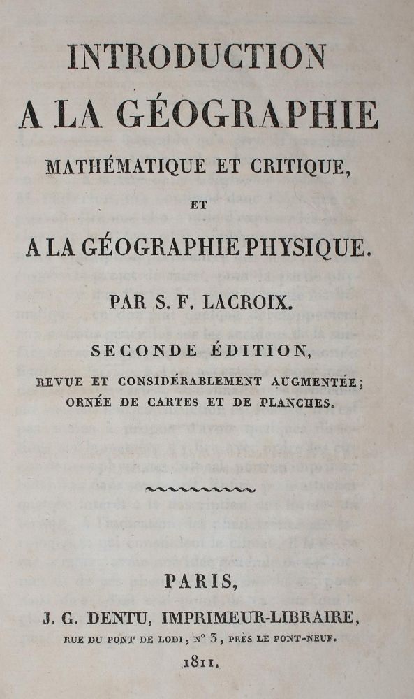 Große Abbildung Nr.3: 144-1588 Lacroix,S.F.: (Verschiedene Gebiete - Varia, Mathematik)