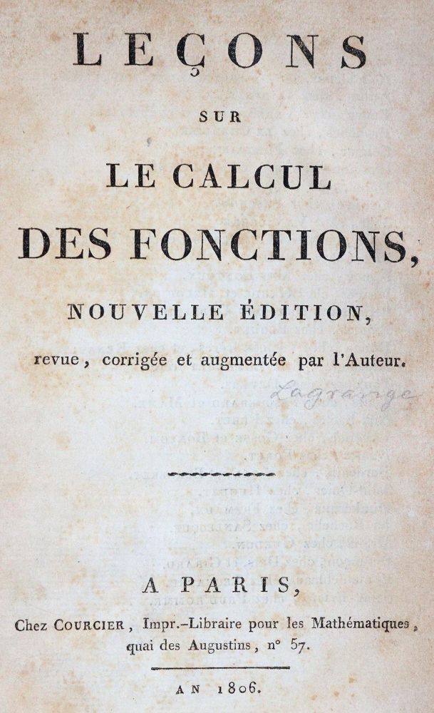 Große Abbildung Nr.1: 144-1589 (Lagrange,J.L.).: (Verschiedene Gebiete - Varia, Mathematik)