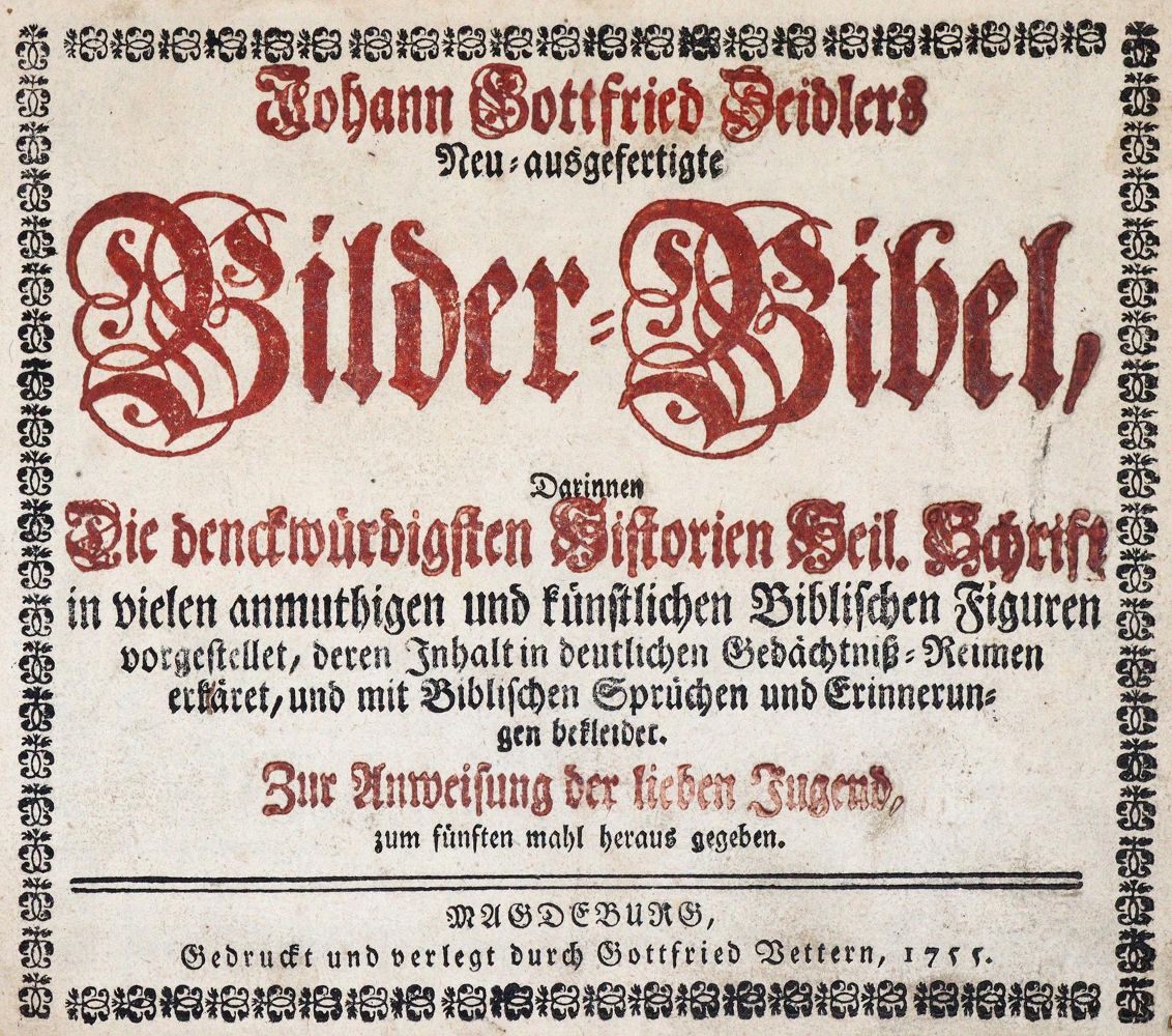 Große Abbildung Nr.1: 144-16 Zeidler,J.G.: (Bibeln, Bilderbibel)