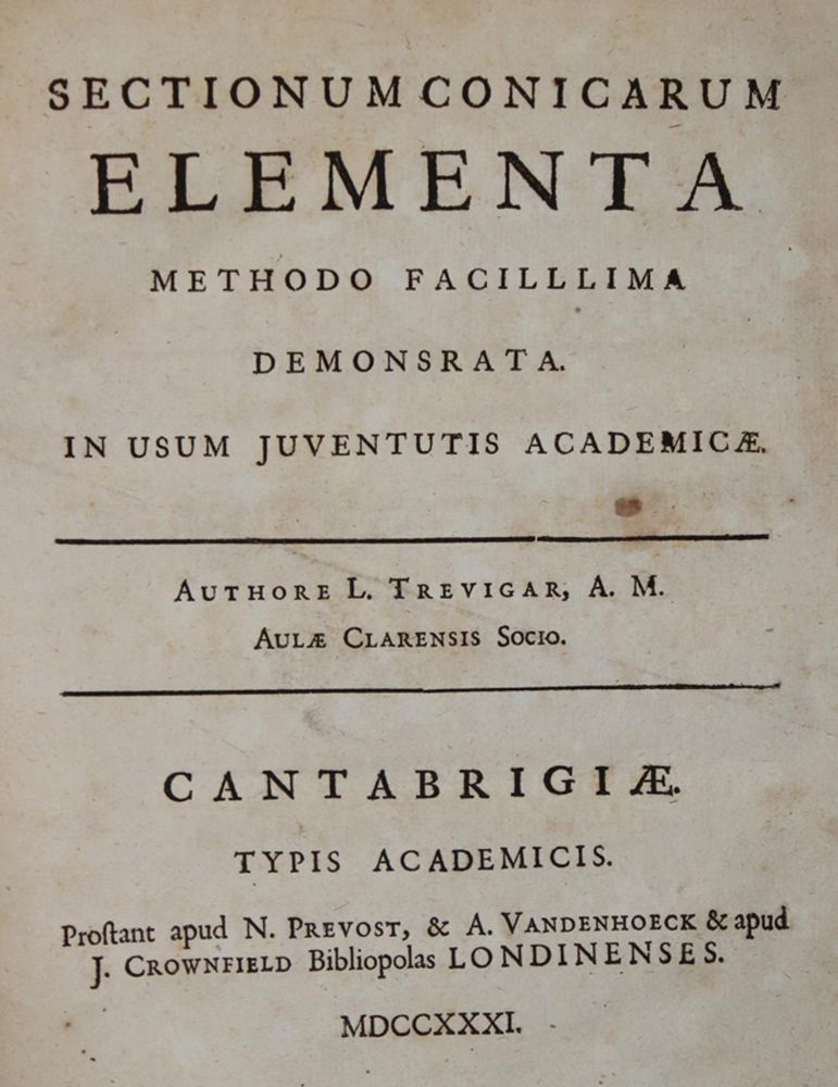 Große Abbildung Nr.1: 144-1602 Trevigar,L.: (Verschiedene Gebiete - Varia, Mathematik)