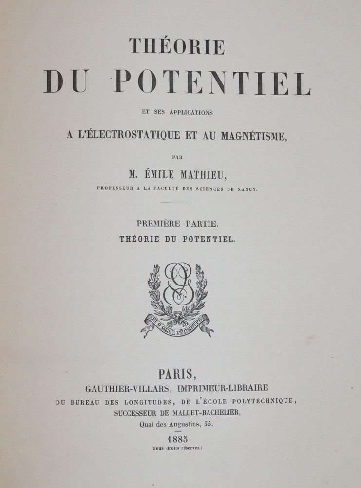 Große Abbildung Nr.1: 144-1606 Mathieu,E.: (Verschiedene Gebiete - Varia)