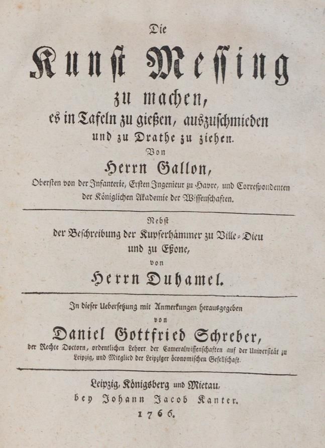 Große Abbildung Nr.1: 144-1611 Gallon,(J.G.).: (Verschiedene Gebiete - Varia, Metallverarbeitung)