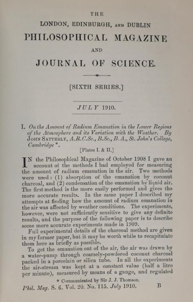 Große Abbildung Nr.1: 144-1625 Bragg,W.H.: (Verschiedene Gebiete - Varia, Physik)