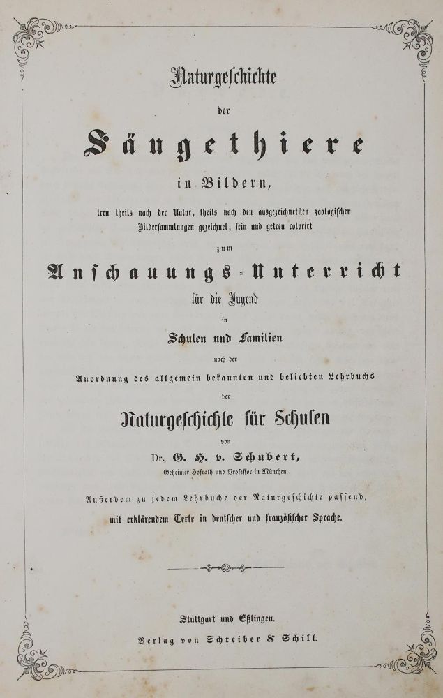 Große Abbildung Nr.12: 144-1649 Schubert,G.H.v.: (Verschiedene Gebiete - Varia)