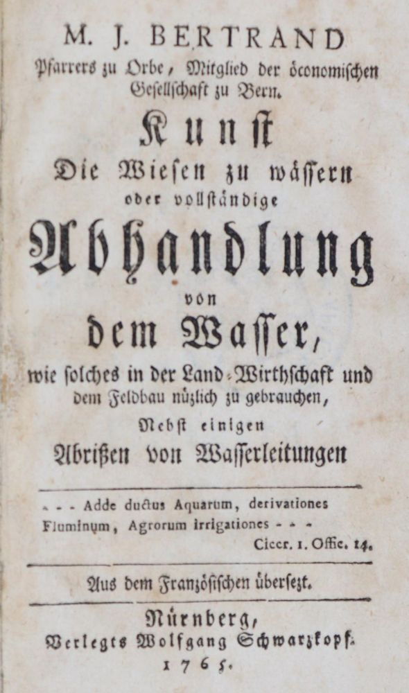 Große Abbildung Nr.1: 144-1667 Bertrand,M.J.: (Verschiedene Gebiete - Varia, Wasserbau)